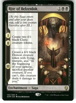 Rite of Belzenlok 102 MTG Magic TCG Card R NM - Image 1