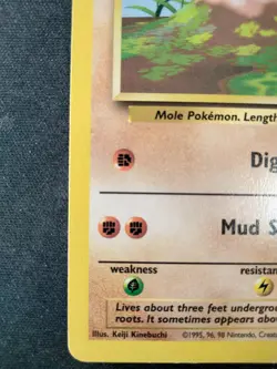 Pokemon TCG Diglett Base Set 47/102 - Error Card (Fight symbol rotated) - Image 3