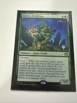 MTG Magic the Gathering Aurora Awakener (165p/94) Lorwyn Eclipsed Promos - Image 1
