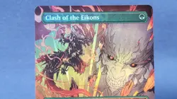 Clash of the Eikons (Borderless Foil) Showcase Final Fantasy Mtg 🔮 M/NM - Image 2