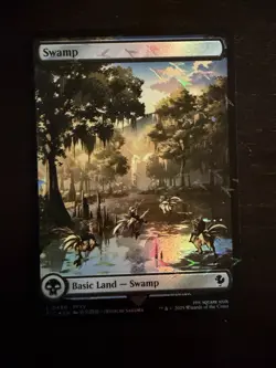 MTG Final Fantasy English Swamp Chocobo Tracks 0480 Foil - Image 1