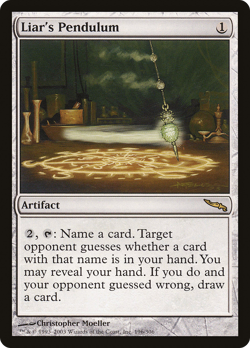 Liar's Pendulum #196 (LP) Mirrodin MRD Magic MTG - Image 1