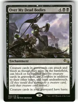 Over My Dead Bodies 63 MTG Magic TCG Card R LP - Image 1