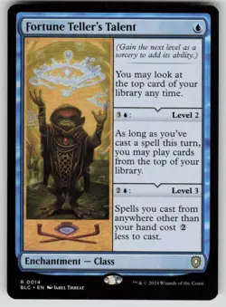 Fortune Teller's Talent Rare Commander: Bloomburrow 14 MTG Near Mint - Image 1