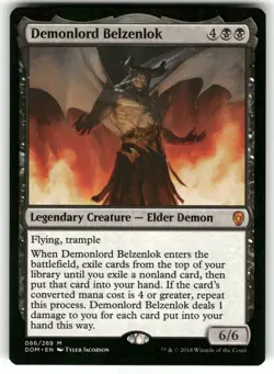 Demonlord Belzenlok 86 MTG Magic TCG Card M NM - Image 1