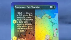 Summon: Fat Chocobo Borderless FOIL FINAL FANTASY MTG NM 🔮 B - Image 2