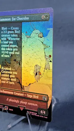 Summon: Fat Chocobo Borderless FOIL FINAL FANTASY MTG NM 🔮 B - Image 4