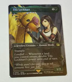 Chocobo Track FOIL Tifa Lockhart (Final Fantasy) - Borderless - NM MTG - Image 1