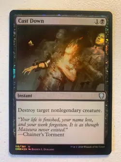 MTG 1x FOIL Cast Down Commander Legends Pauper Modern Magic the Gathering x1 NM - Image 1
