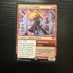 Magic: The Gathering Emeritus of Conflict Mythic Creature Non Foil Red SOS - Image 2