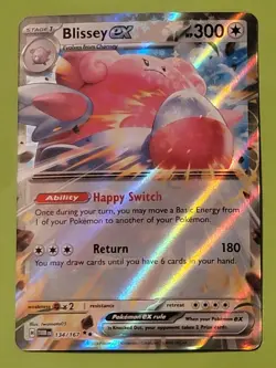 Pokemon TCG Blissey EX 134/167 Twilight Masquerade Double Rare Card - Image 1