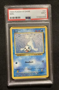 Pokemon 1999 base set Seel #41 Mint PSA 9 - Image 1