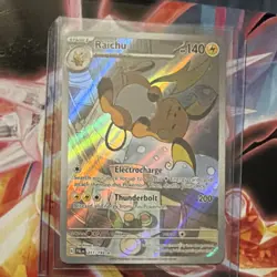 Pokemon Raichu Holo Illustration Rare 211/193 Paldea Evolved 140 HP 200 ATK - Image 3