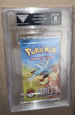 Pokemon 2006 Pop Series 3 Prize Booster Pack GG Graded 8 - Image 1