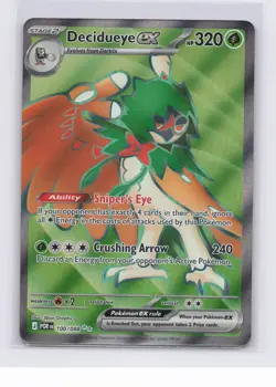 Decidueye ex 100/088 Me03: Perfect Order Holo Pokemon TCG NM - Image 1