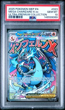 Pokemon Mega Charizard X EX Phantasmal Flames UPC #23 PSA 10 GEM MINT LIST B - Image 1