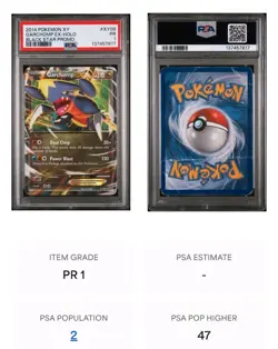 POP 2 PSA 1 2014 Pokemon Garchomp EX holo XY09 Black Star Promo - Image 3