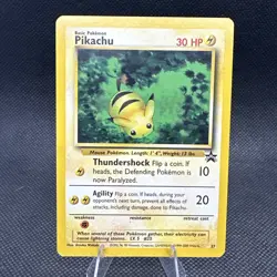 Pokemon Wotc Black Star Promo # 27 Pikachu NM - Image 1