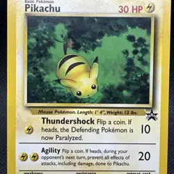 Pokemon Wotc Black Star Promo # 27 Pikachu NM - Image 2