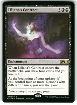 Liliana's Contract 107 MTG Magic TCG Card R MP - Image 1