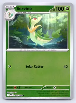 Pokemon Servine Perfect Order ME03 C REVERSE HOLO 005/088 So NM - Image 1