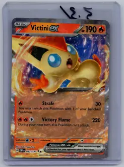 NM Victini ex Obsidian Flames 033/197 Double Rare Pokemon - Image 1