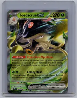 NM Toedscruel ex Obsidian Flames 022/197 Double Rare Pokemon - Image 1