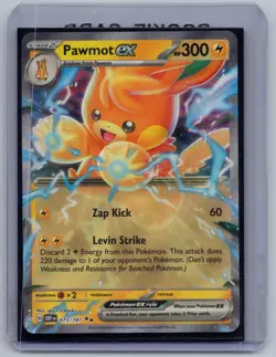 NM Pawmot ex Obsidian Flames 073/197 Double Rare Pokemon - Image 1