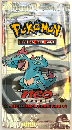 Feraligatr 1st Edition Neo Genesis Empty Booster Pack Pokemon 2000 NM - Image 1