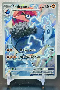 2026 Pokemon Gaming Perfect Order Probopass Illustration HOLO Rare #096/088 - Image 1