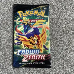 Pokemon TCG - 1 Crown Zenith Booster Pack - Random Artwork - sealed - Image 1