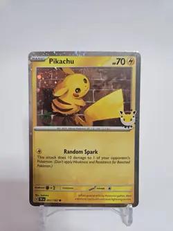 Pokemon Pikachu 051 /162 Stamped 2026 Pokemon Day 30th Anniversary Promo SWIRL - Image 1