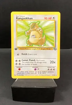 1st Edition Pokemon Kangaskhan 21/64 Jungle Set Non-Holo Pokemon TCG WoTC LP - Image 1