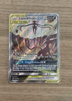 2016-19 Pokemon SM Black Star Promos Espeon & Deoxys Tag Team #SM240 - Image 1
