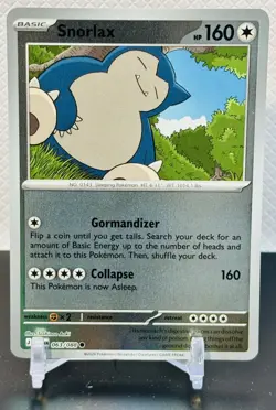 2026 Pokemon Gaming Perfect Order Snorlax Reverse Holo #063/088 - Image 1