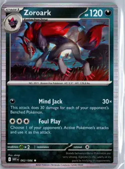 Zoroark 062/086 Rare White Flare Pokemon Holo NM/M - Image 1