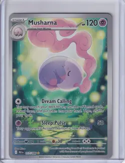 Pokemon TCG Musharna 117/086 Sv Black Bolt Illustration Rare Holo Near Mint New - Image 1
