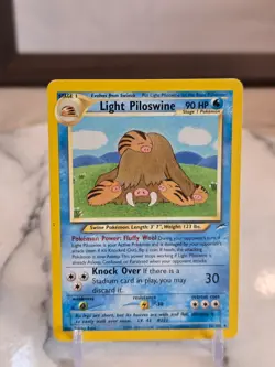 Pokemon TCG Light Piloswine 26/105 Rare Neo Destiny Unlimited MP - Image 1