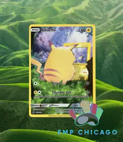 Red Cheek Pikachu Pokemon x Van Gogh ACG Art Card - NM - Image 1