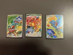 Pokemon TCG First Partner Illustration Collection Series 1 Kanto GEN 1 Starters - Image 1