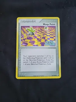 2006 Pokemon Light Play Warp Point 84/100 EX Crystal Guardians Reverse Stamped - Image 1