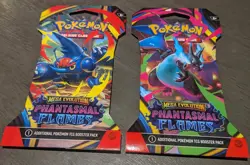 Pokemon TCG -Phantasmal Flames Sleeved Booster Packs - Art Set Of 4 - SEALED - Image 1