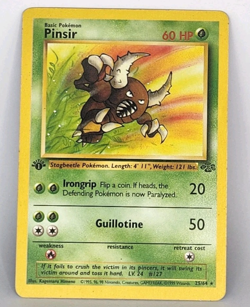 Pinsir 1st Edition 25/64 Non Holo Pokemon TCG- MP - Image 1
