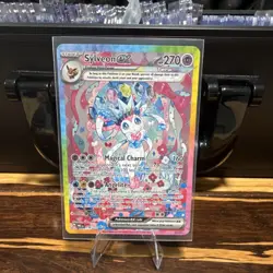 Pokemon Sylveon ex SV08 Paradox Rift 156/182 Tera Full Art Double Rare Holo 270… - Image 1