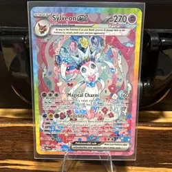 Pokemon Sylveon ex SV08 Paradox Rift 156/182 Tera Full Art Double Rare Holo 270… - Image 2