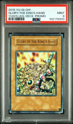 YU-GI-OH! THE KING'S HAND YUGI'S LEGENDARY DECK PROMO GLORY 2015 PSA 9 - Image 1