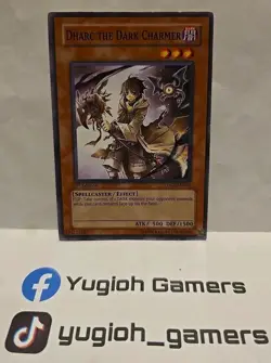 YUGIOH DHARC THE DARK CHARMER TDGS 1ST EDITION COMMON LIGHT PLAYED - Image 1