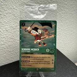 Disney Lorcana Scrooge McDuck S.H.U.S.H. Agent 36/P3 EN 10 Foil Promo Sealed - Image 4