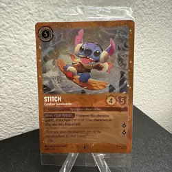 Disney Lorcana Winterspell 42/P3 Stitch Carefree Snowboarder Promo Sealed - Image 1