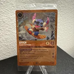 Disney Lorcana Winterspell 42/P3 Stitch Carefree Snowboarder Promo Sealed - Image 2